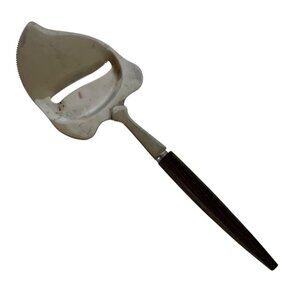 Vintage Stainless Steel Cheese Slicer With Wooden Handle Made In Japan